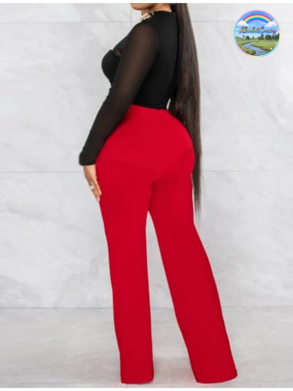 Women's High Waisted Stretch Yoga Dress Pants Business Casual Bootcut Work - Picture 2 of 6